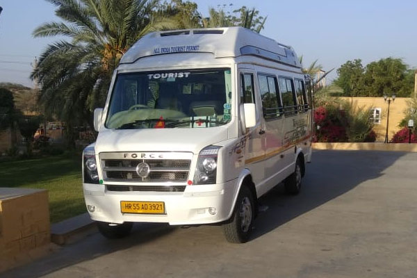 Hire 12 Seater Maharaja Sofa Seat Force Traveller Delhi & Gurugram - Car Rental Delhi