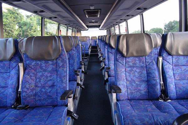 Mercedes Washroom Bus - Mercedes Bus With Toilet 38 Seater Hire - Car Rental Delhi