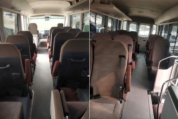 Toyota coaster mini bus hire delhi - toyota coaster bus on rent delhi