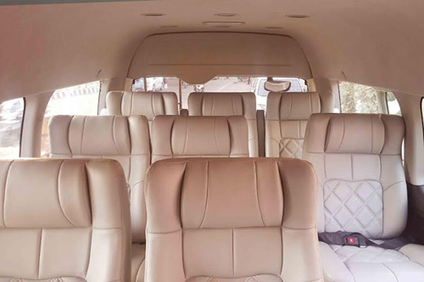 8 Seater Toyota Commuter Grand Hiace - VVIP Luxury Minivan Rentals - Car Rental Delhi