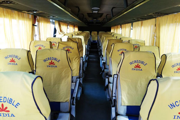 Volvo Bus With Washroom - Volvo Bus With Toilet 41 Seater Hire - Car Rental Delhi