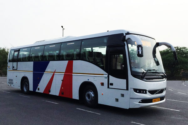 Volvo Bus Latest Series - Volvo Bus 45 Seater Hire Delhi & Gurugram - Car Rental Delhi